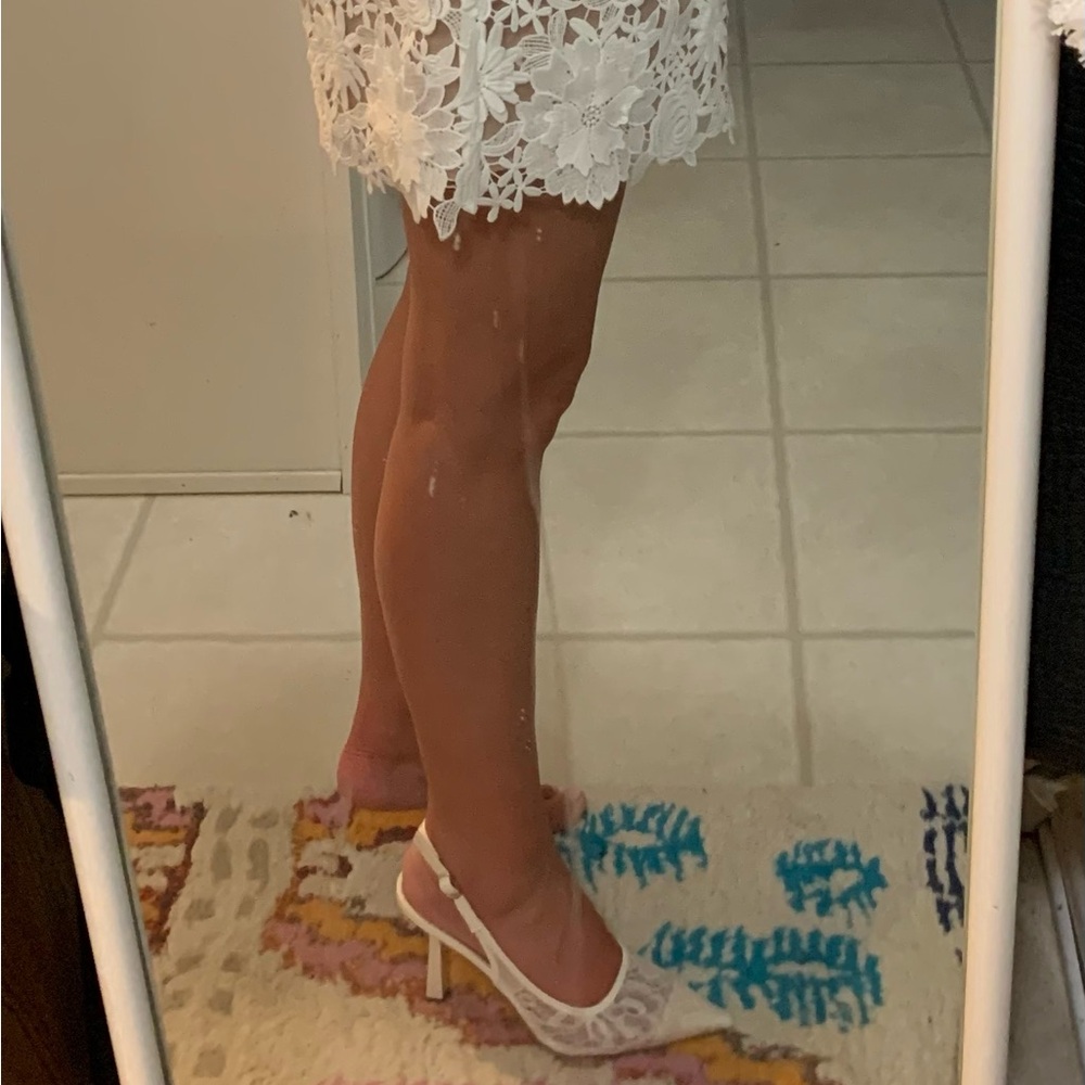 Bronx and Banco White Lace Mini Dress - Picture 5 of 7